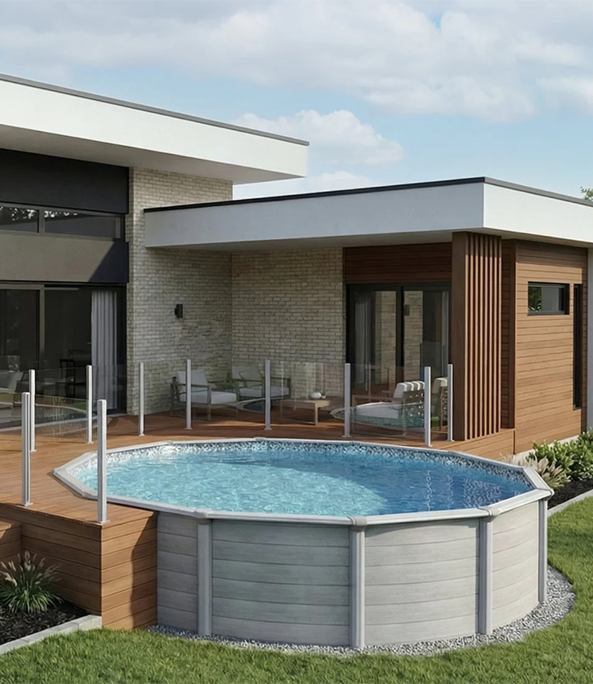 above the ground pool - thermoplastic extrusion
